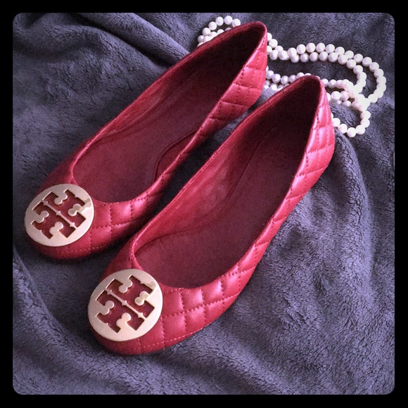 Tory Burch Shoes - Tory Burch red flats